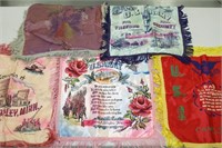 5 Assorted Military Silk/Satin Souvenir Pillow