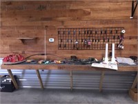 Archery Supplies, Wall Rack & Miscellaneous