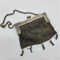 Early 1900s German Silver Chainmail Clutch