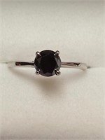 $2285 10K  Black Diamond(1.3ct) Ring