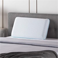 Ventilated Gel Memory Foam Pillow with Reversible