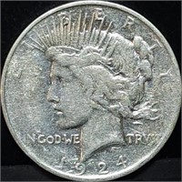 1924 Peace Silver Dollar