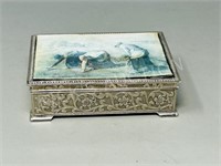 vintage metal cigarette box