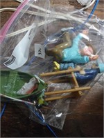 Bag of toys,boat and Fishman plus