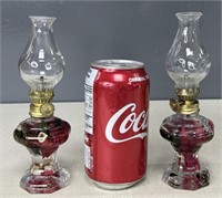 Antique Glass Lantern Lamp Oil