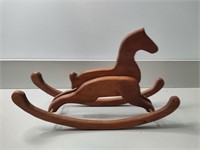 Farmhouse Wood Rocking Horse Tabletop Decor