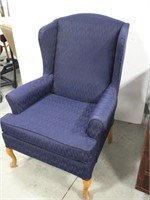 Deep Blue Wing Back Chair
