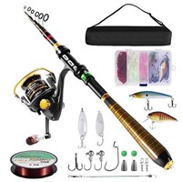 New Milerong Fishing Rod and Reel ComboTelescopic