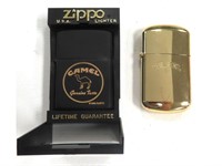 TWO (2) Camel Lighters (one is a ZIPPO) both are