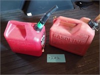 Lot of two gas cans