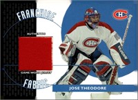 2004 Topps Franchise Fabric FF-JTH Jose Theodore