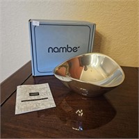 Nambe Metal Butterfly Bowl W/ Box