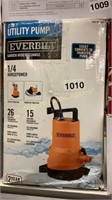 Everbilt 2 In 1 Utility Pump 1/4HP $145 Retail