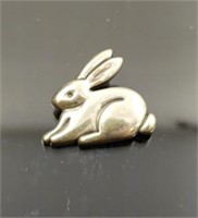 Sterling silver Rabbit brooch pin