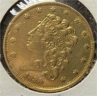 1835 $5 Classic Head Gold Half Eagle (EF)