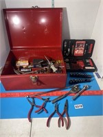 Metal box of tools
