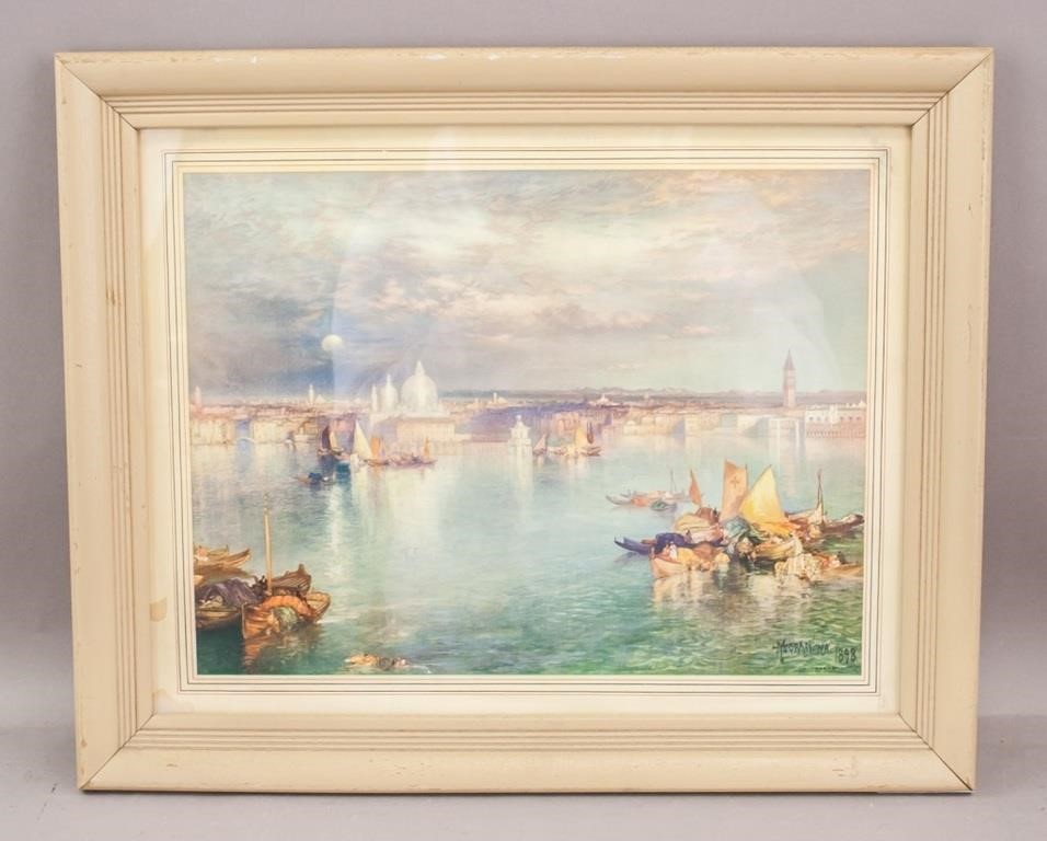 American Litho on Paper Thomas Moran NA '1898