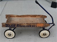 Vintage Zelco Speedliner 34 Child's Pull Wagon
