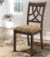 Medium Brown Dining Upholstered Side Chair