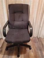 Fabric Upholstered Adustable Rolling Office Chair