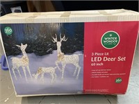 Outdoor Christmas LED Deer Set