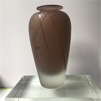 FROSTED GLASS VASE