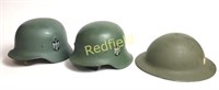 WW2 MK1 Brodie Helmet & 2 M35 Helmets