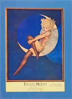 FRAMED BLUE MOON SILK STOCKINGS SIGN, NO SHIPPING
