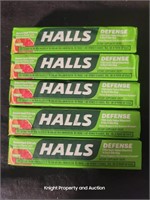 5 Halls Green Assorted Citrus 9 Drops per package