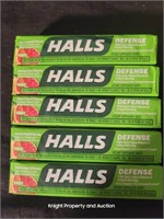 5 Halls Green Assorted Citrus 9 Drops per package