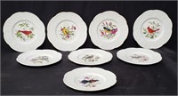 Group of Royal Cauldon Aviary decorative plates,