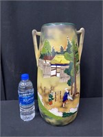 Vintage 15" Oriental Decorated Vase