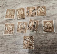 1930s Warren Harding 1 1/2 cent stamps