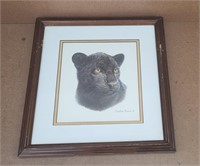 Charles Frace Black Jaguar Print