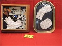 Two Antique Victorian Shadow Boxes