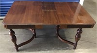 ANTIQUE DINING TABLE WITH LEAF