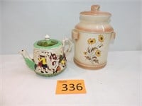 Vintage Cookie Jar & Tea Pot
