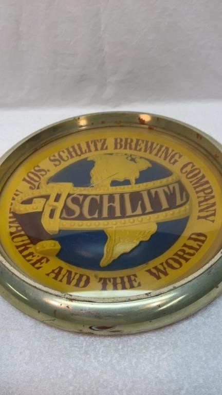 Schlitz Beer plastic sign