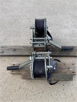 Pair of boat winches