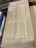 36" x 80" 6-Panel Pine Slab Door