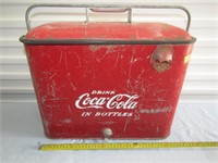 Coca Cola Cooler16" T x 18" W Inside Very Rusty