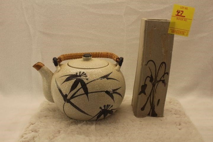 Small Teapot with Vase