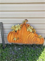 Metal pumpkin decoration