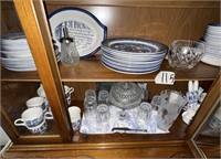 BLUE & WHITE DISHES, LOUISVILLE STONEWARE AND MORE