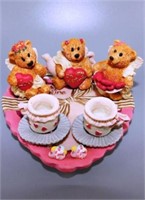 160 Popular Imports 1997 Mini Tea Set - Valentines