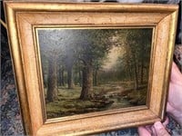 19th C. Oil on Board by T.C. Kenyon