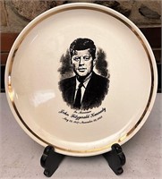 JFK commerative plate