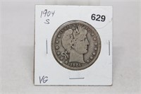1904 S Half Dollar-VG