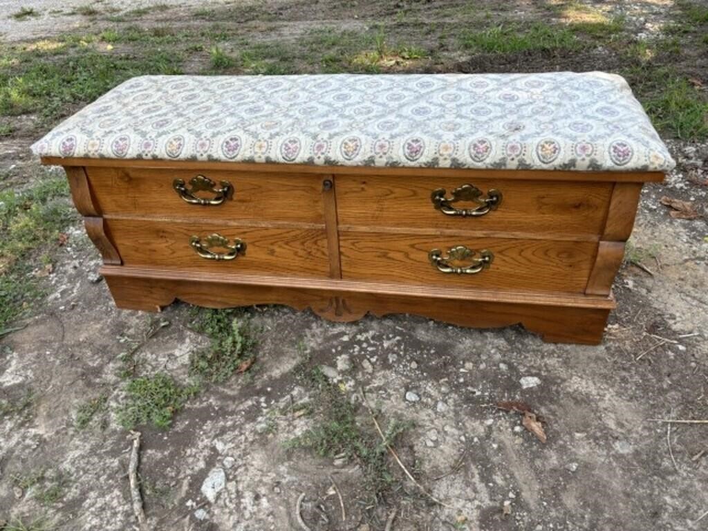 Like New Lane Cedar Hope Chest, With Key, Plastic