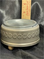 Vintage Aluminum Trinket Tray Music Box